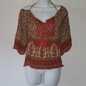 Angie Bohemian Flowing Top